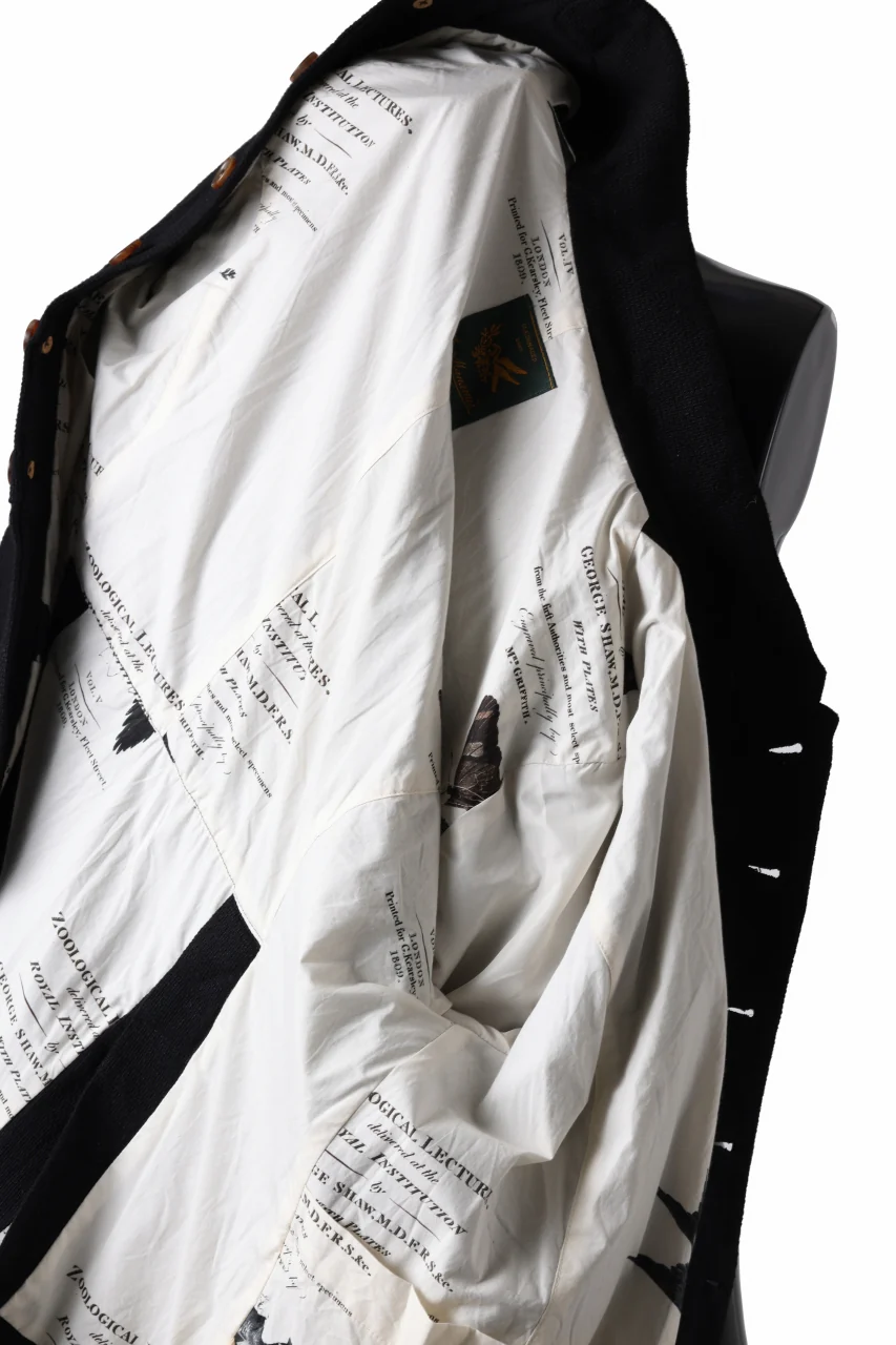 Aleksandr Manamis exclusive 19IEME Stand Collar Jacket / Mesh Linen (BLACK) - Image 24