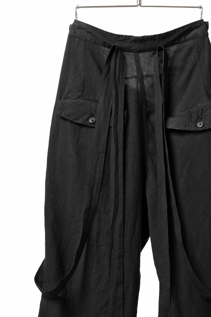 Aleksandr Manamis exclusive Asymmetry Suspender Pant (BLACK) - Image 12