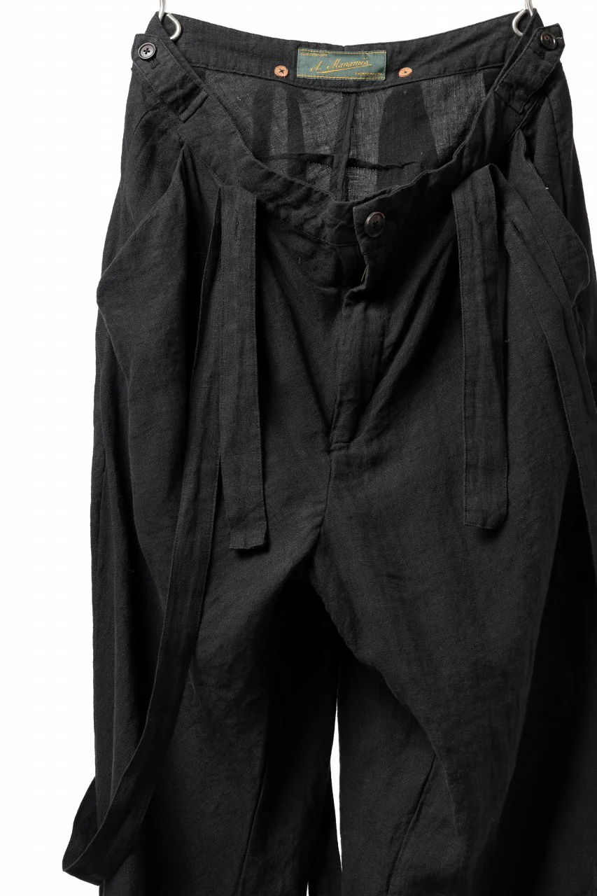 Aleksandr Manamis exclusive Asymmetry Suspender Pant (BLACK) - Image 4