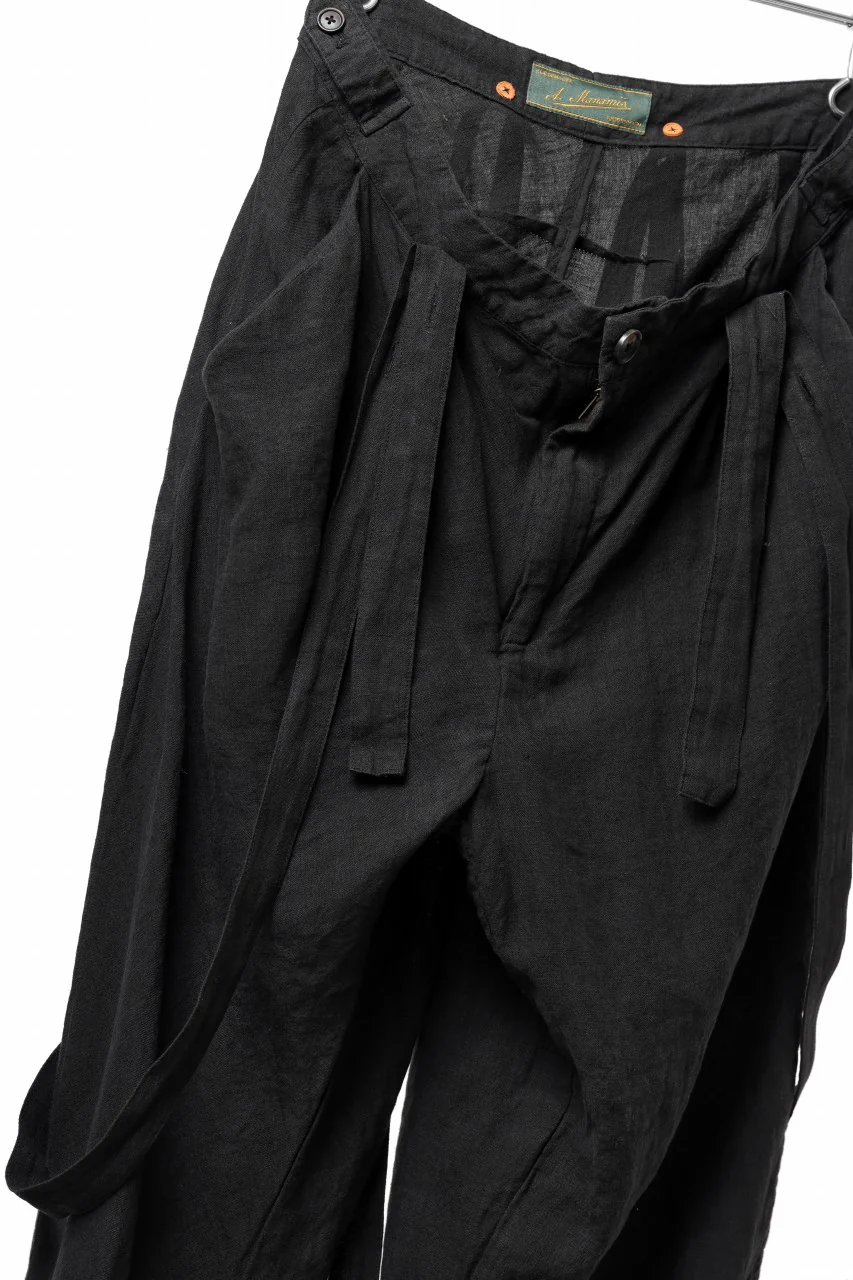 Aleksandr Manamis exclusive Asymmetry Suspender Pant (BLACK) - Image 7