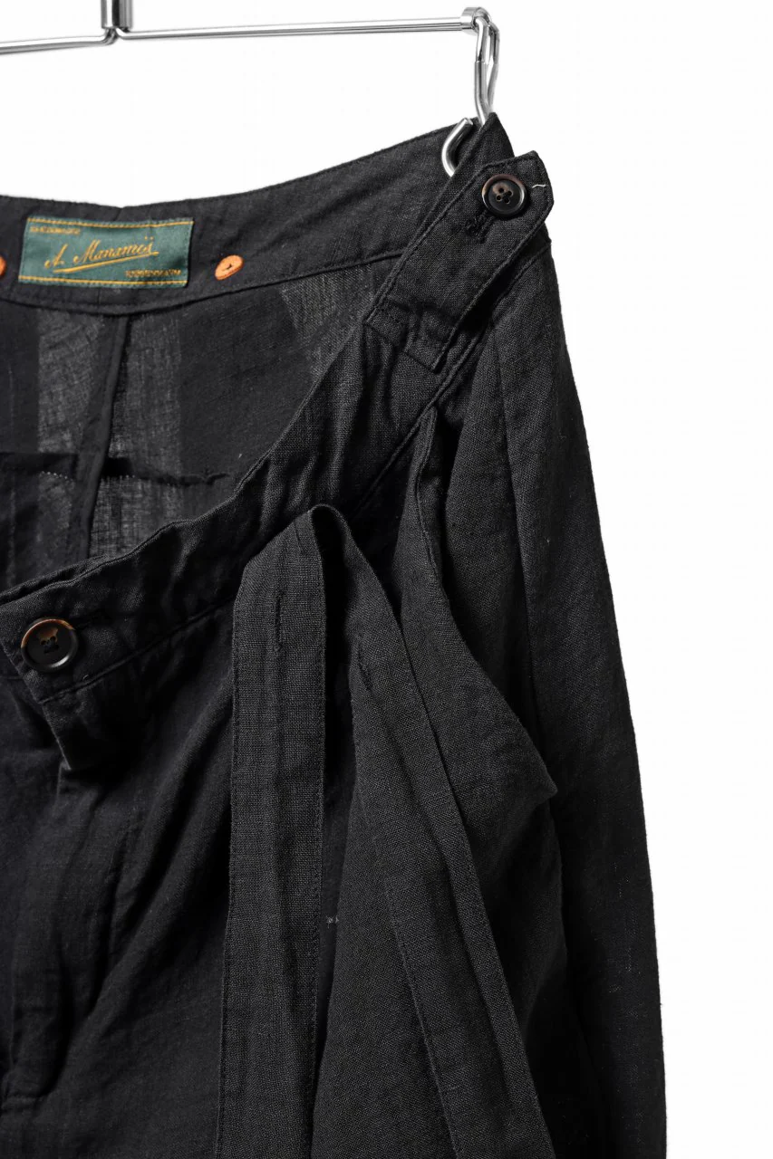 Aleksandr Manamis exclusive Asymmetry Suspender Pant (BLACK) - Image 8
