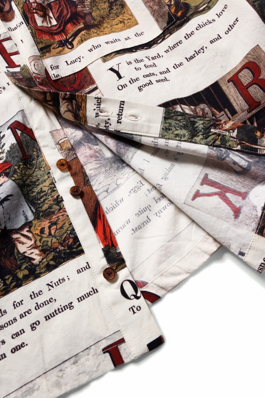 Aleksandr Manamis exclusive BIRD CHILDREN SHORT COLLAR REGULAR SHIRT (L'ALPHABET) - Image 13
