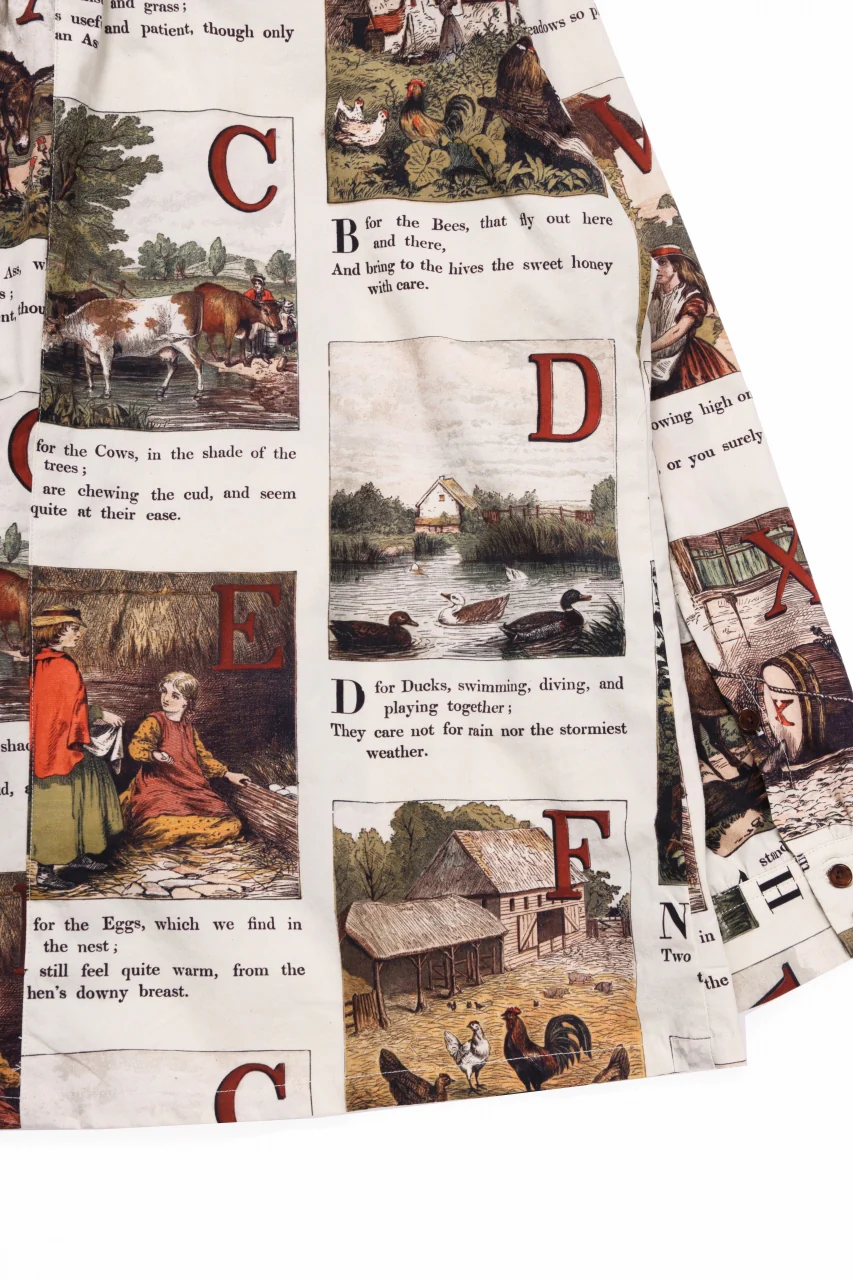 Aleksandr Manamis exclusive BIRD CHILDREN SHORT COLLAR REGULAR SHIRT (L'ALPHABET) - Image 15