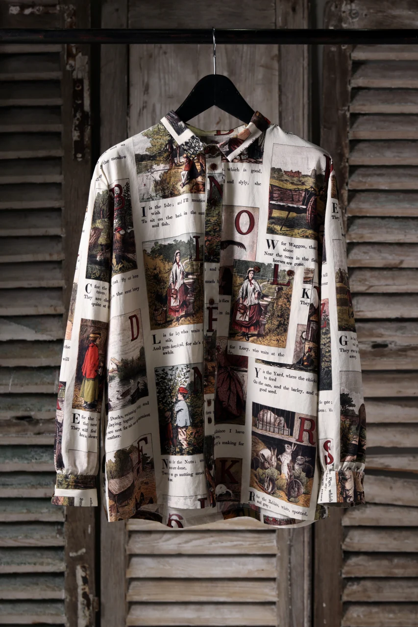 Aleksandr Manamis exclusive BIRD CHILDREN SHORT COLLAR REGULAR SHIRT (L'ALPHABET) - Image 18