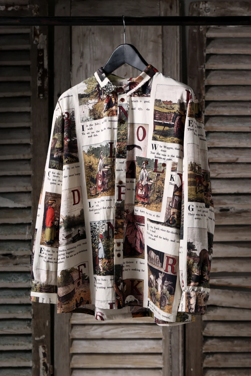 Aleksandr Manamis exclusive BIRD CHILDREN SHORT COLLAR REGULAR SHIRT (L'ALPHABET) - Image 19