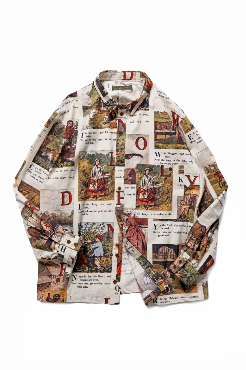 Aleksandr Manamis exclusive BIRD CHILDREN SHORT COLLAR REGULAR SHIRT (L'ALPHABET) - Image 2