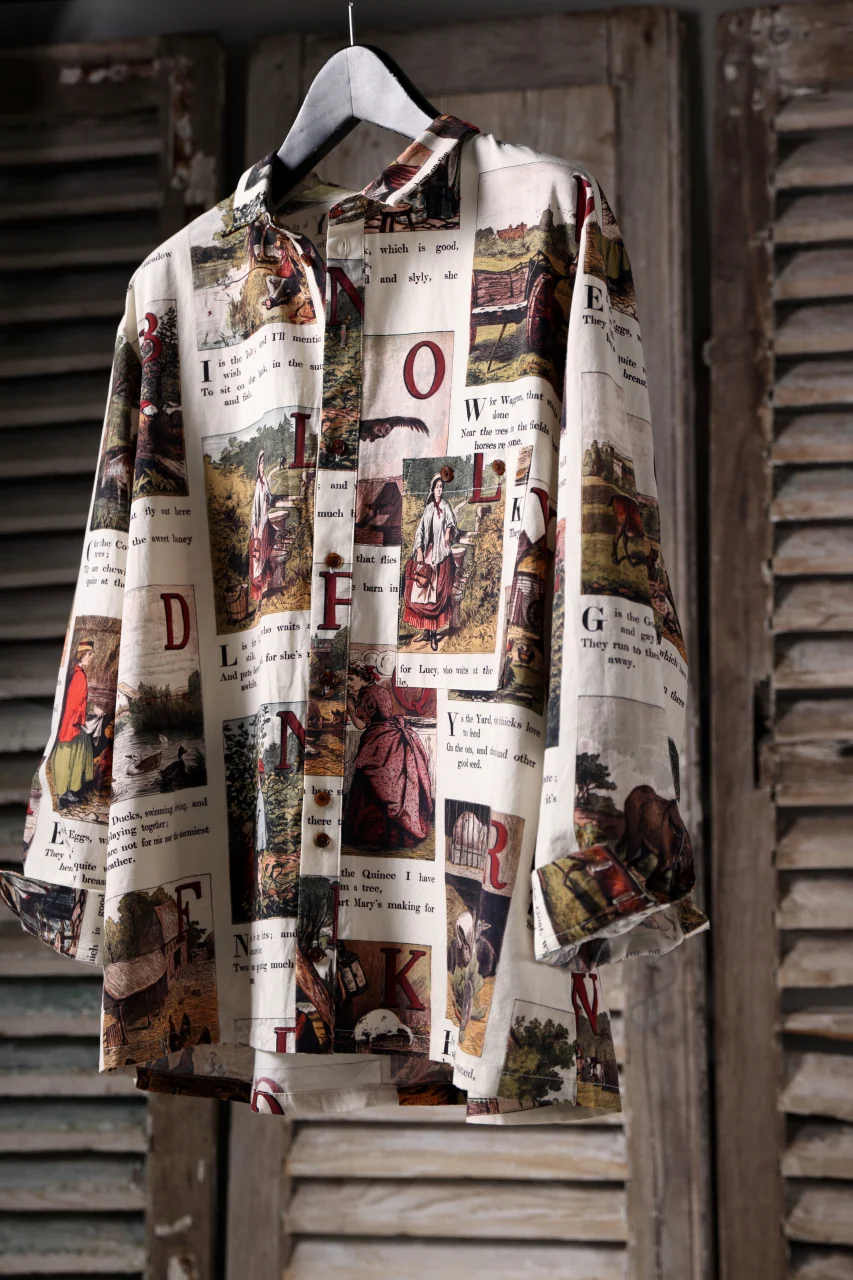 Aleksandr Manamis exclusive BIRD CHILDREN SHORT COLLAR REGULAR SHIRT (L'ALPHABET) - Image 20