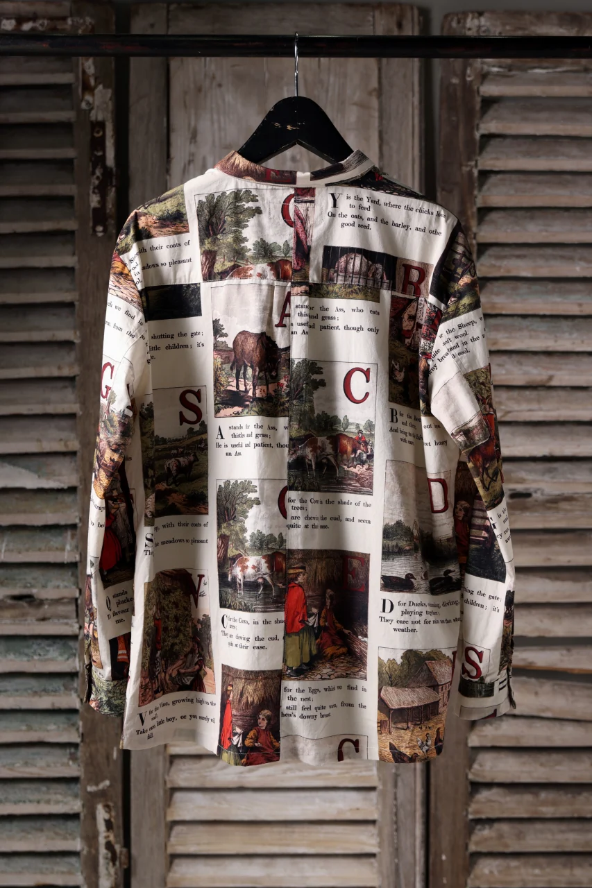 Aleksandr Manamis exclusive BIRD CHILDREN SHORT COLLAR REGULAR SHIRT (L'ALPHABET) - Image 21