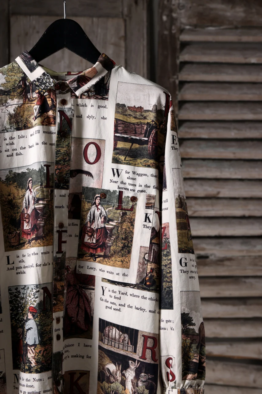 Aleksandr Manamis exclusive BIRD CHILDREN SHORT COLLAR REGULAR SHIRT (L'ALPHABET) - Image 22
