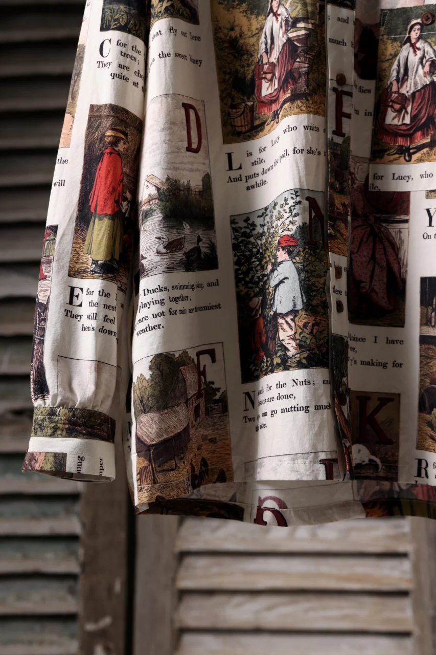 Aleksandr Manamis exclusive BIRD CHILDREN SHORT COLLAR REGULAR SHIRT (L'ALPHABET) - Image 24