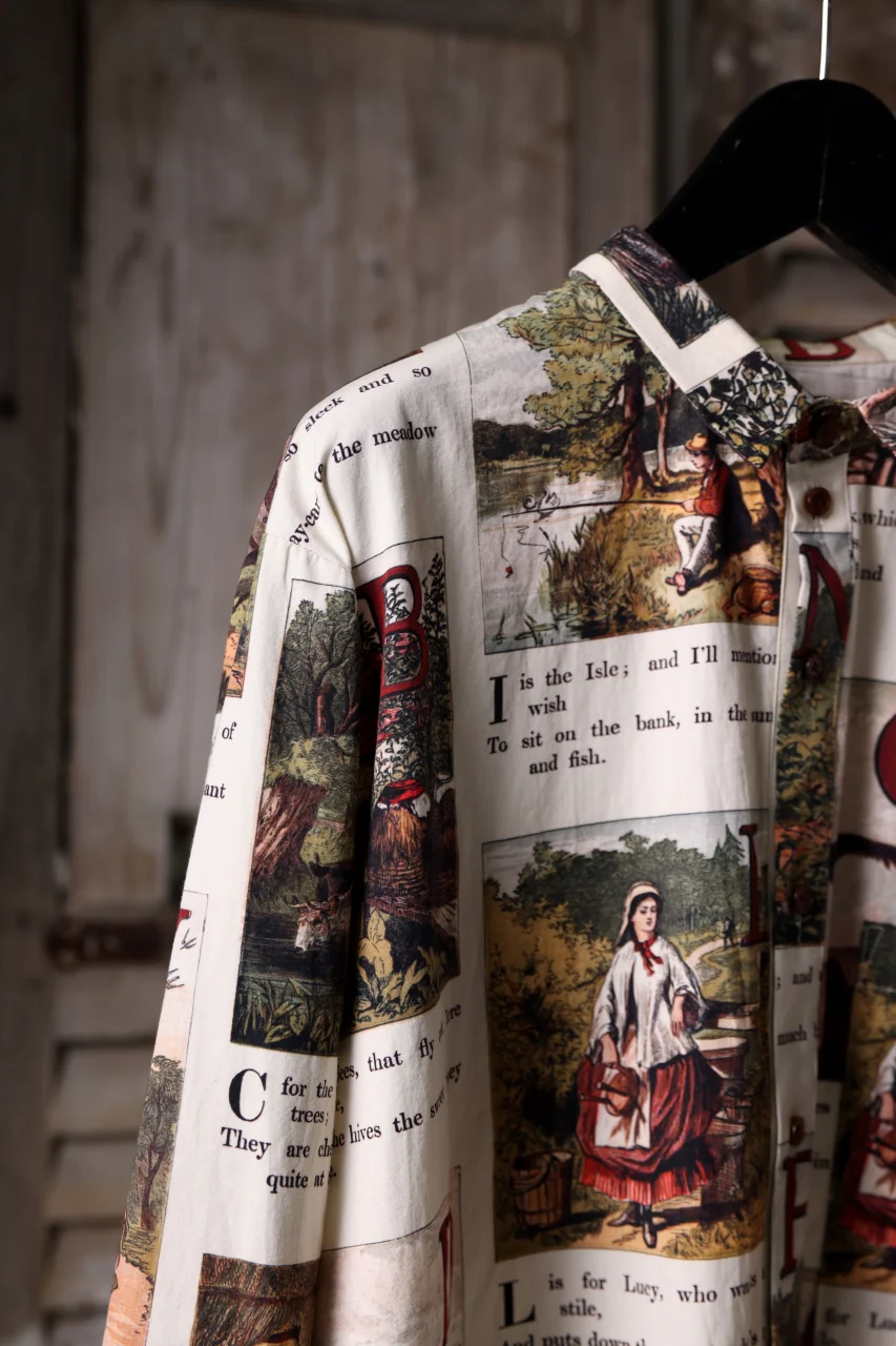 Aleksandr Manamis exclusive BIRD CHILDREN SHORT COLLAR REGULAR SHIRT (L'ALPHABET) - Image 25