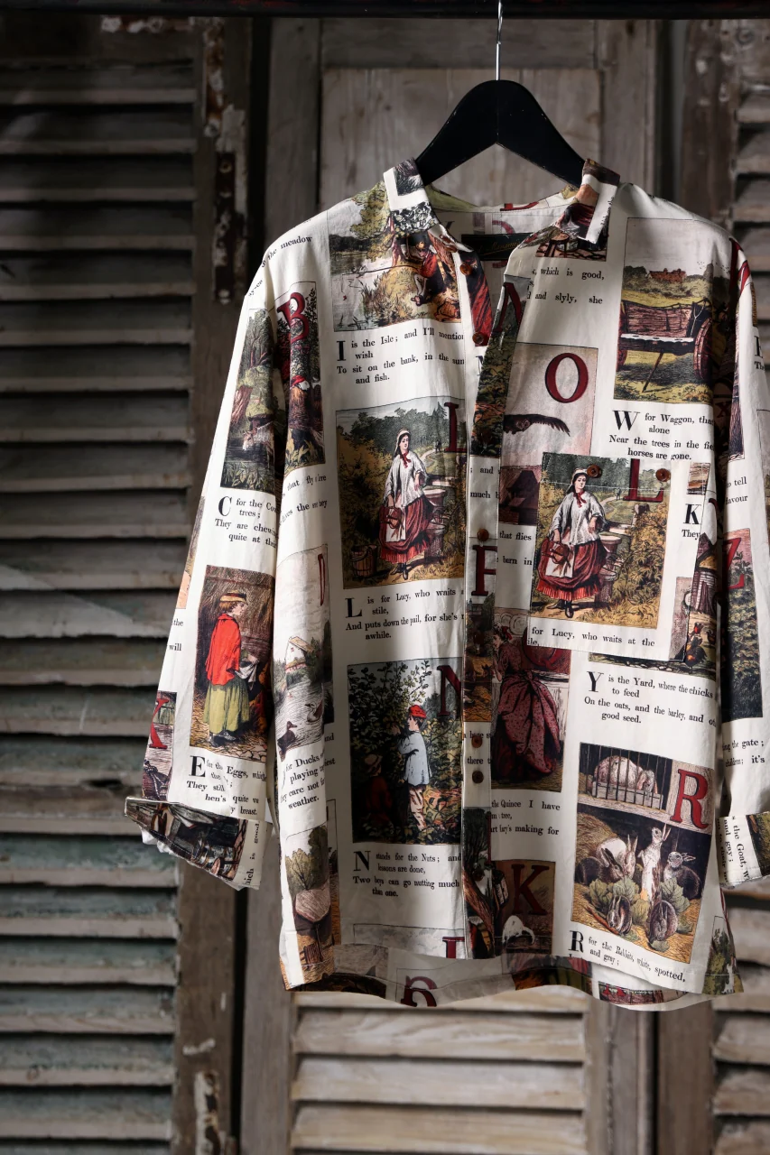Aleksandr Manamis exclusive BIRD CHILDREN SHORT COLLAR REGULAR SHIRT (L'ALPHABET) - Image 29