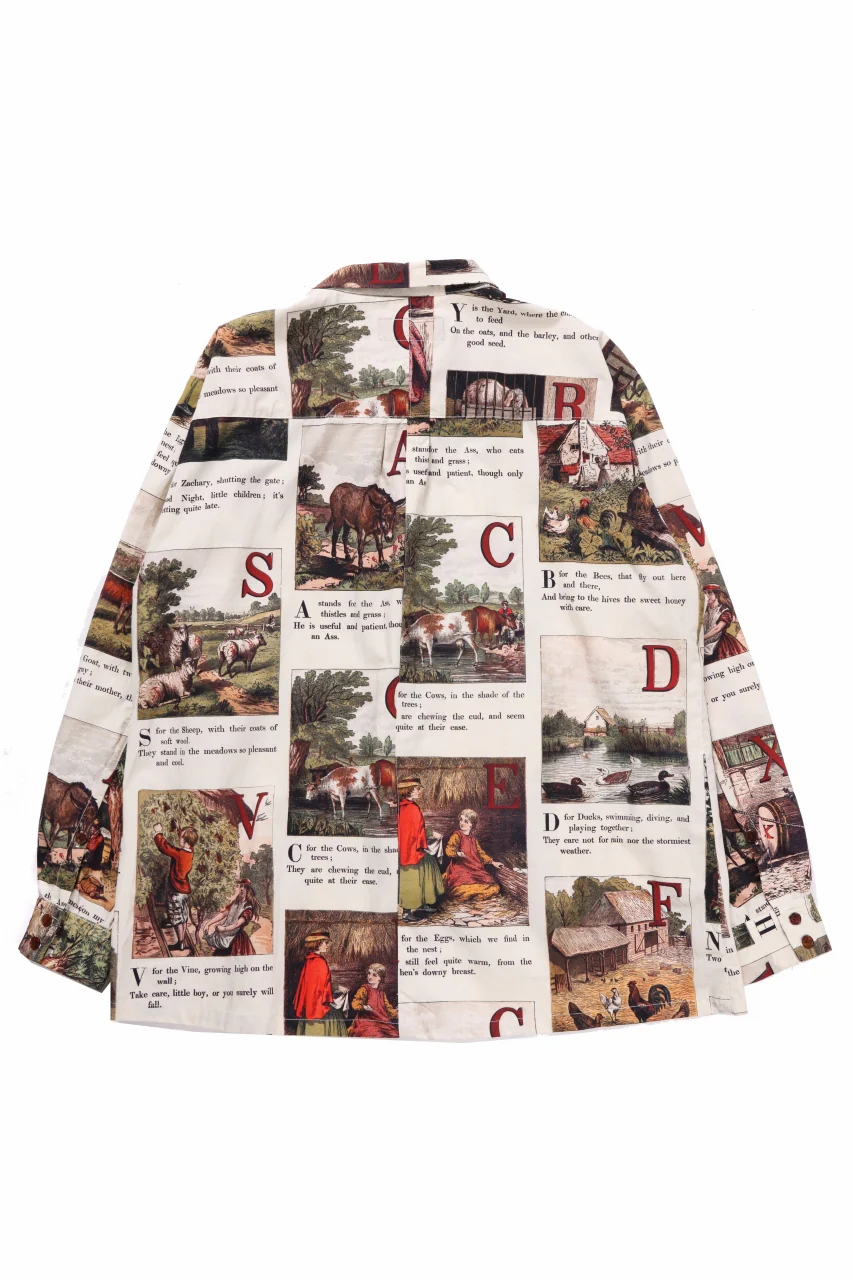 Aleksandr Manamis exclusive BIRD CHILDREN SHORT COLLAR REGULAR SHIRT (L'ALPHABET) - Image 3