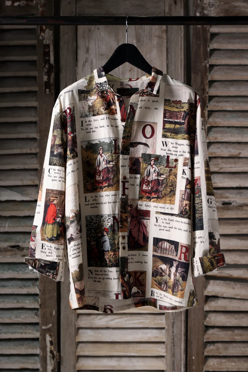 Aleksandr Manamis exclusive BIRD CHILDREN SHORT COLLAR REGULAR SHIRT (L'ALPHABET) - Image 30