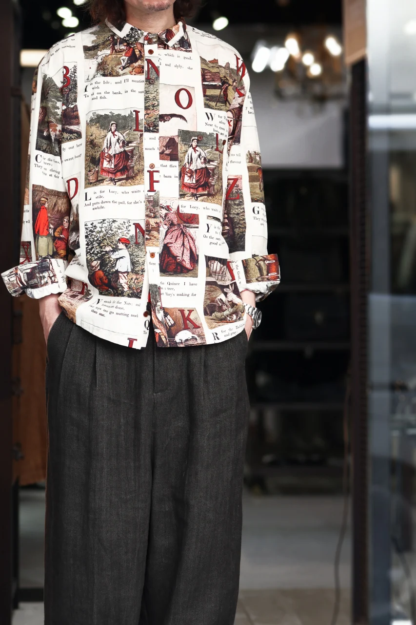 Aleksandr Manamis exclusive BIRD CHILDREN SHORT COLLAR REGULAR SHIRT (L'ALPHABET) - Image 32