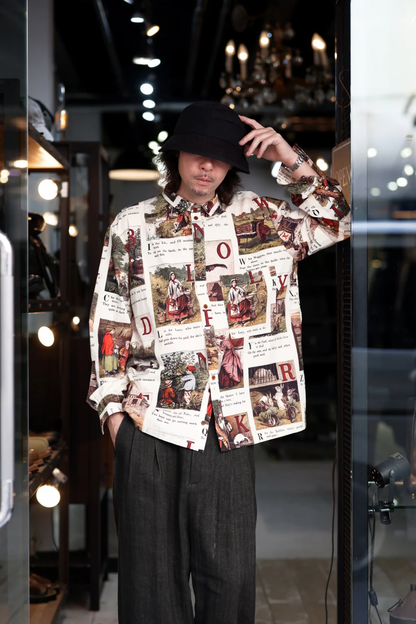 Aleksandr Manamis exclusive BIRD CHILDREN SHORT COLLAR REGULAR SHIRT (L'ALPHABET) - Image 35