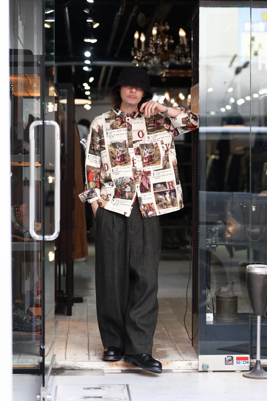 Aleksandr Manamis exclusive BIRD CHILDREN SHORT COLLAR REGULAR SHIRT (L'ALPHABET) - Image 37