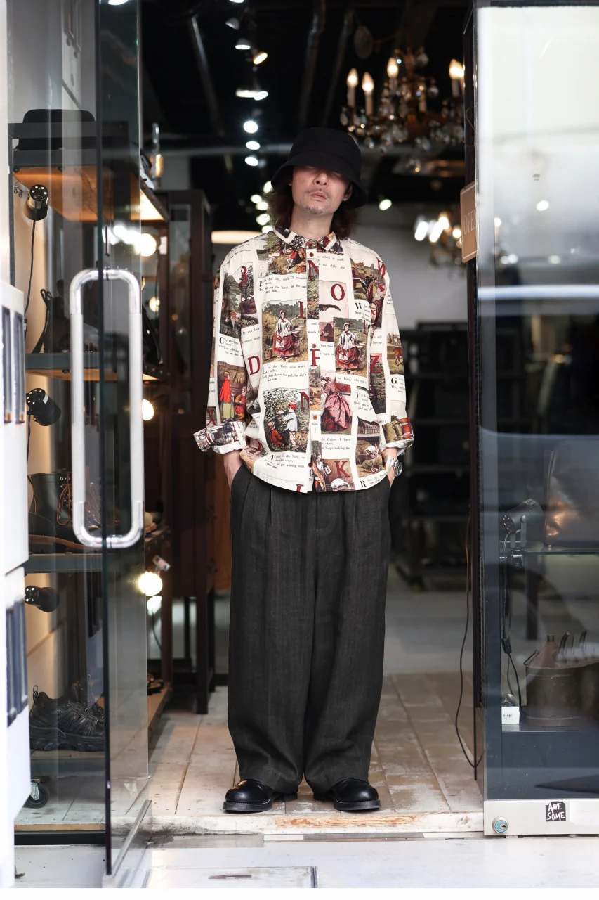 Aleksandr Manamis exclusive BIRD CHILDREN SHORT COLLAR REGULAR SHIRT (L'ALPHABET) - Image 38