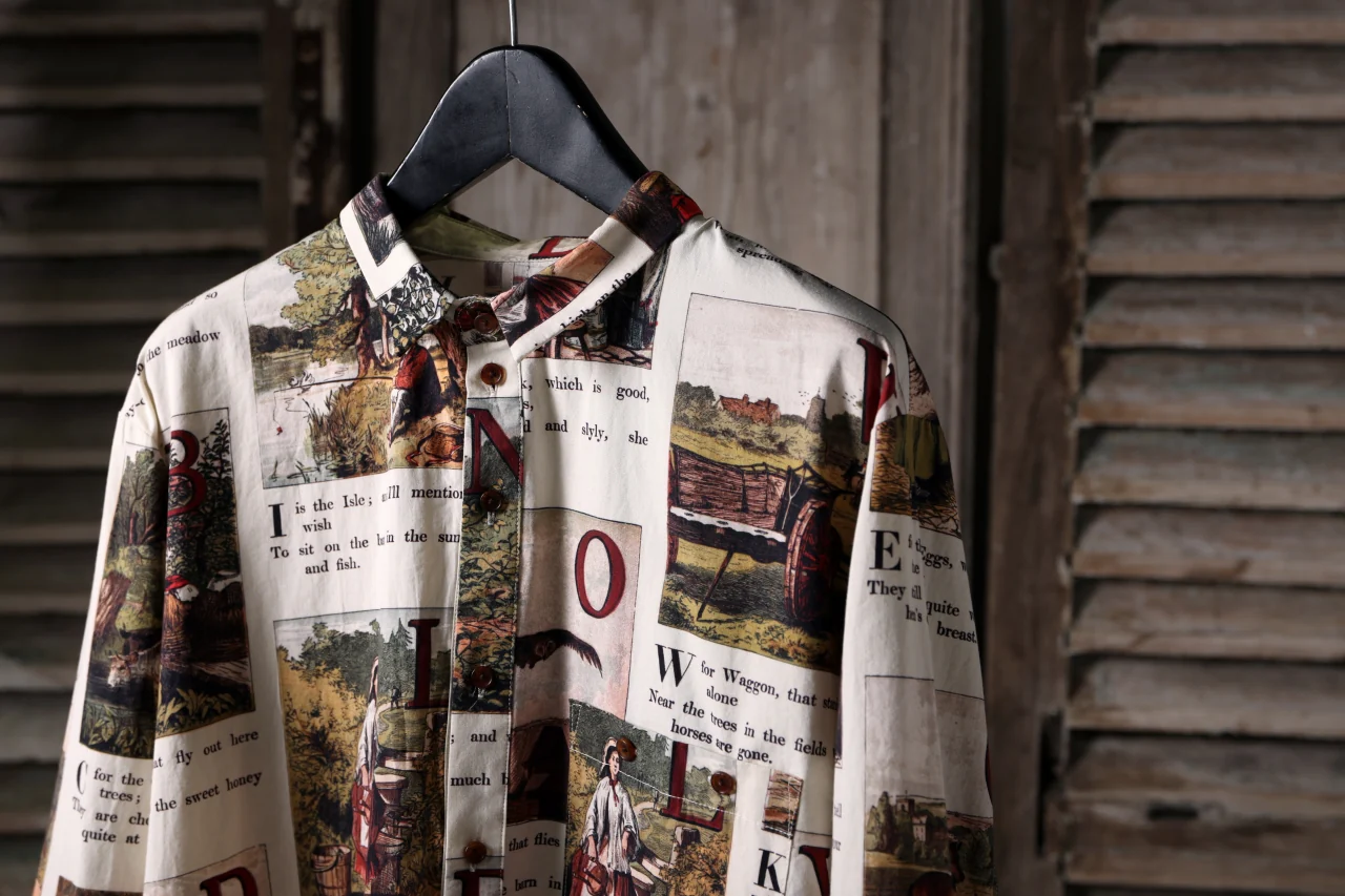 Aleksandr Manamis exclusive BIRD CHILDREN SHORT COLLAR REGULAR SHIRT (L'ALPHABET) - Image 39
