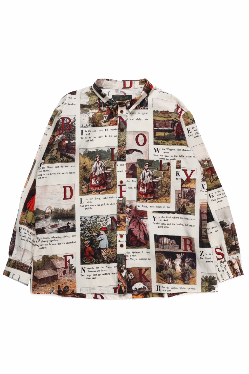 Aleksandr Manamis exclusive BIRD CHILDREN SHORT COLLAR REGULAR SHIRT (L'ALPHABET) - Image 4