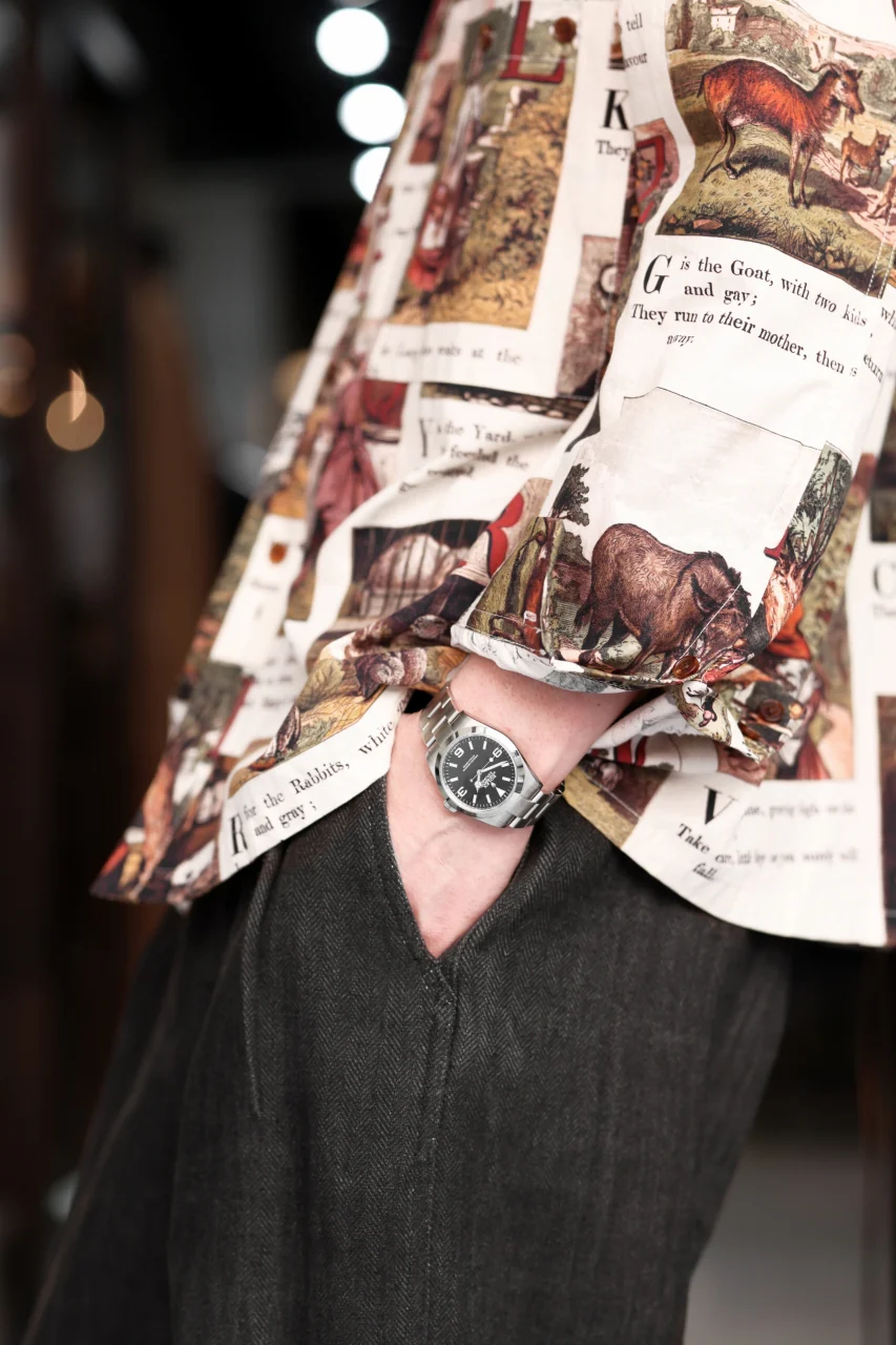 Aleksandr Manamis exclusive BIRD CHILDREN SHORT COLLAR REGULAR SHIRT (L'ALPHABET) - Image 44