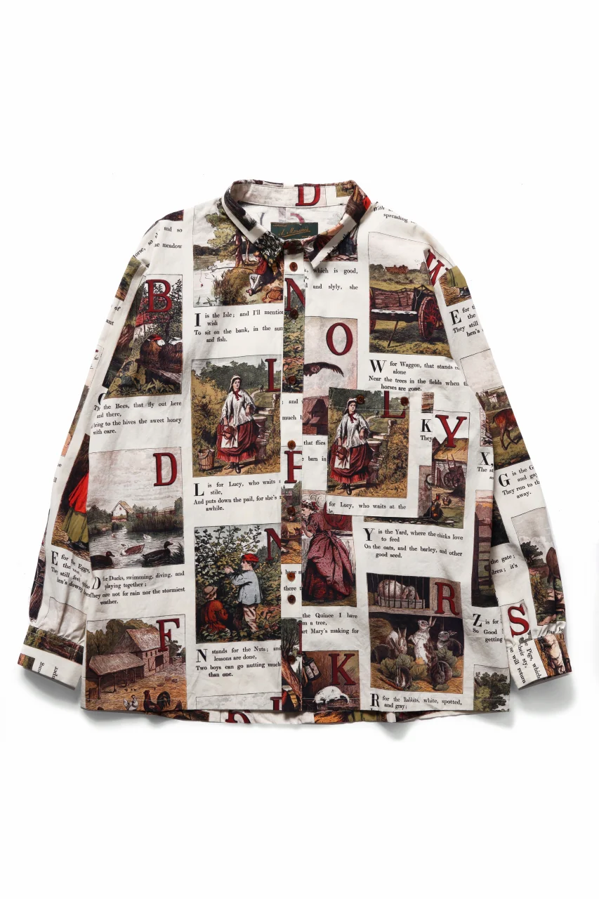 Aleksandr Manamis exclusive BIRD CHILDREN SHORT COLLAR REGULAR SHIRT (L'ALPHABET) - Image 5