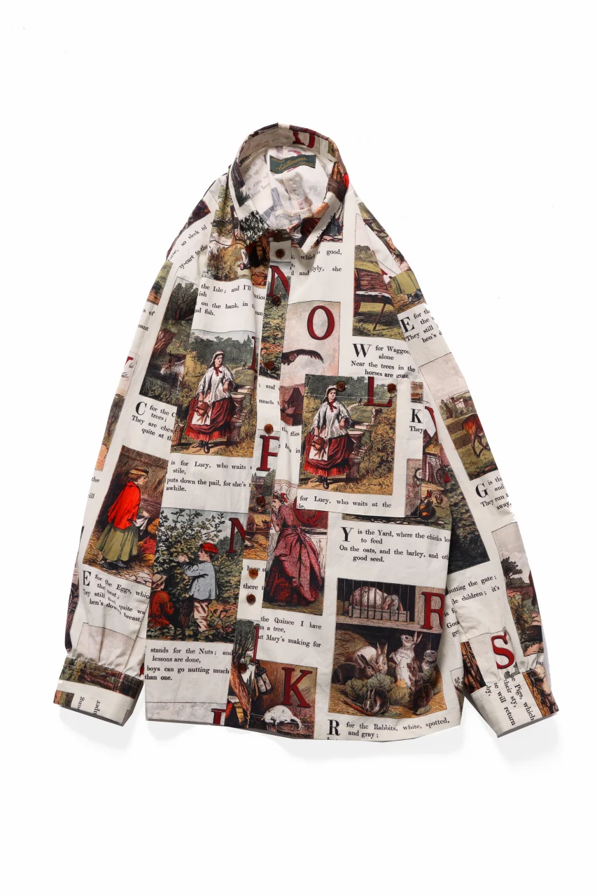 Aleksandr Manamis exclusive BIRD CHILDREN SHORT COLLAR REGULAR SHIRT (L'ALPHABET) - Image 6