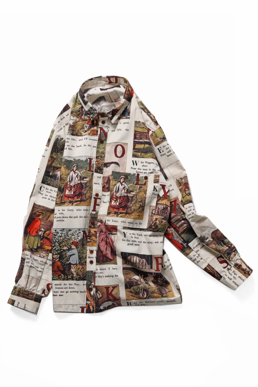 Aleksandr Manamis exclusive BIRD CHILDREN SHORT COLLAR REGULAR SHIRT (L'ALPHABET) - Image 7