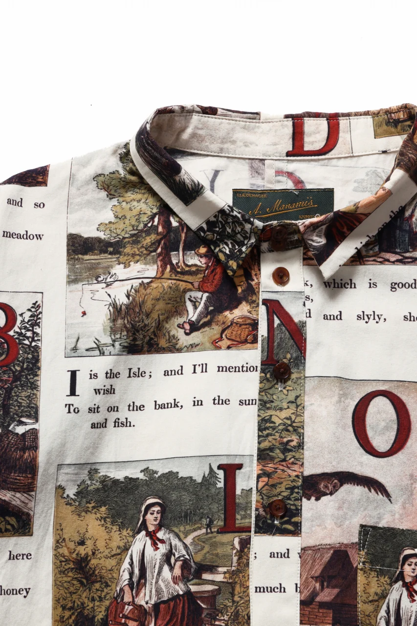 Aleksandr Manamis exclusive BIRD CHILDREN SHORT COLLAR REGULAR SHIRT (L'ALPHABET) - Image 9
