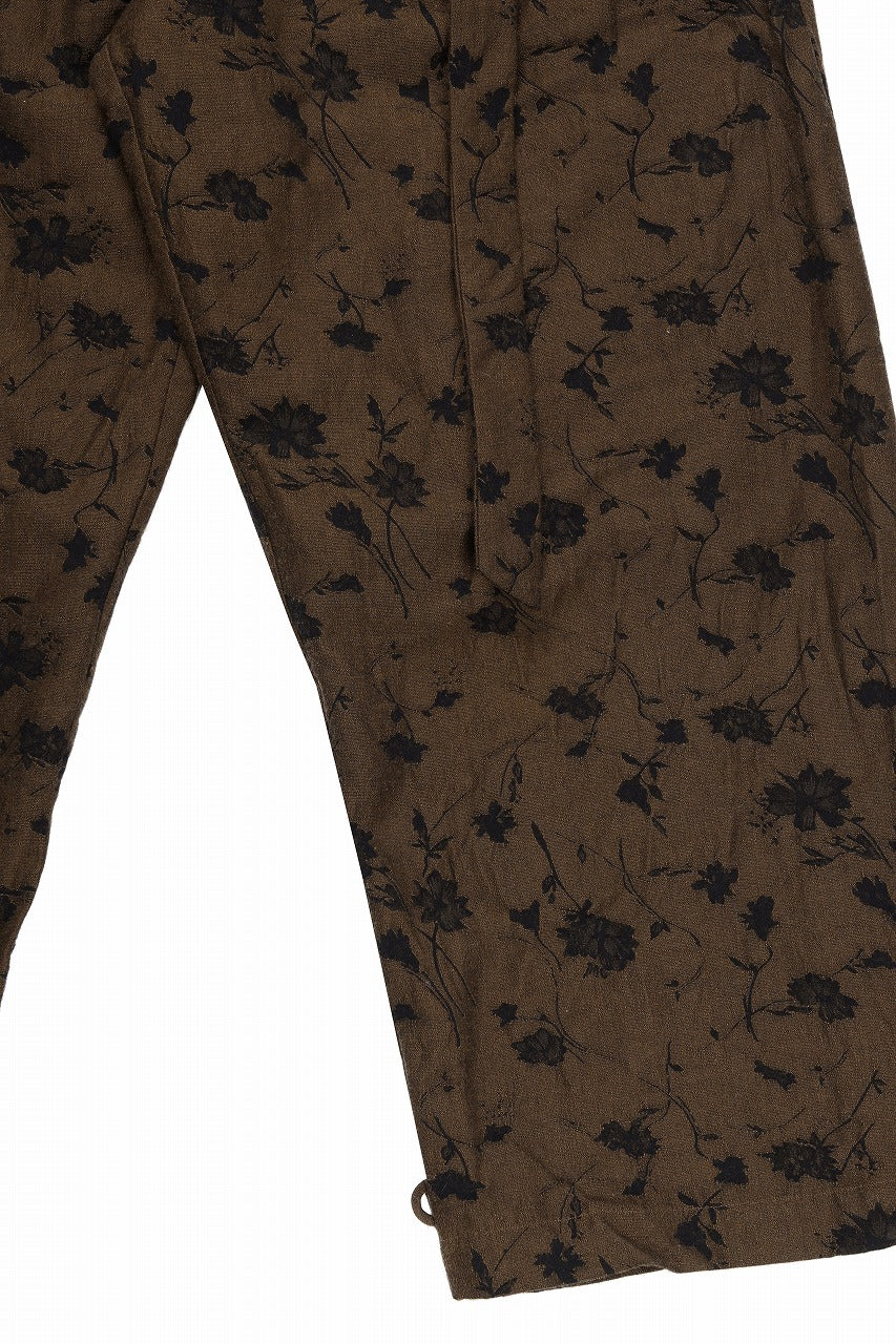 Aleksandr Manamis exclusive BUTTON LEG LOOSE PANT (BLACK / BROWN) - Image 10
