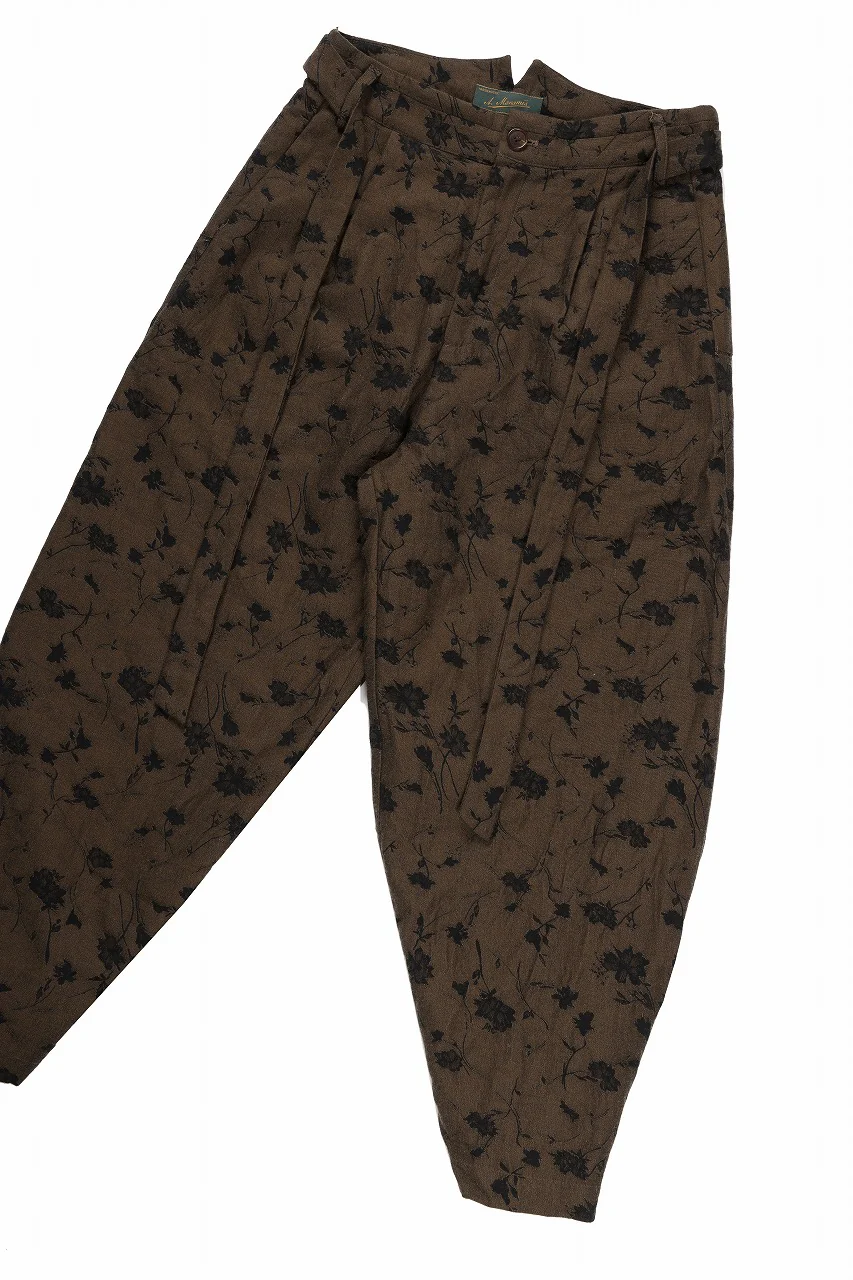 Aleksandr Manamis exclusive BUTTON LEG LOOSE PANT (BLACK / BROWN) - Image 11