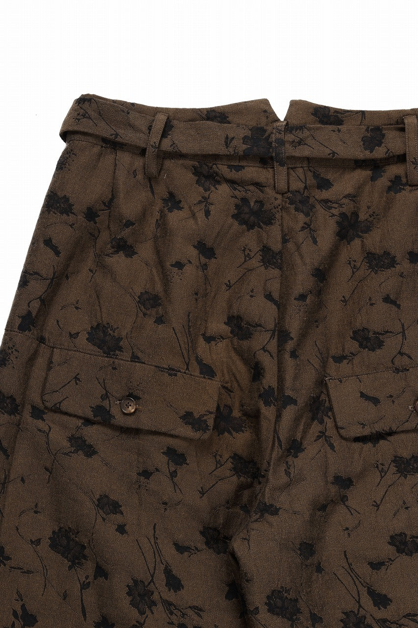 Aleksandr Manamis exclusive BUTTON LEG LOOSE PANT (BLACK / BROWN) - Image 18