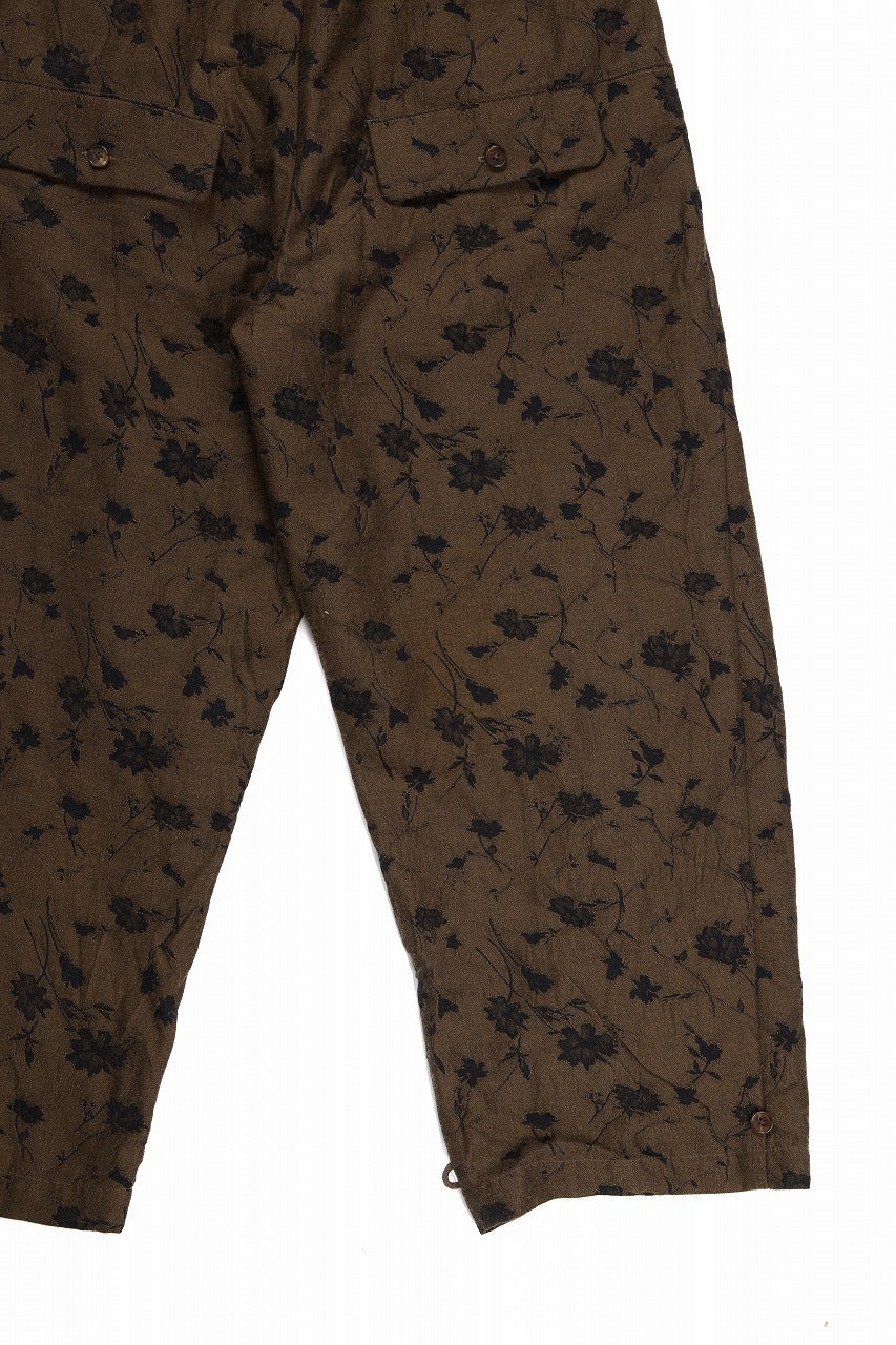Aleksandr Manamis exclusive BUTTON LEG LOOSE PANT (BLACK / BROWN) - Image 19