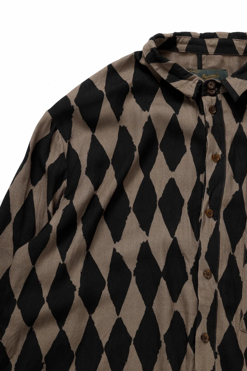 Aleksandr Manamis exclusive HARLEQUIN SHORT COLLAR REGULAR SHIRT (HARLEQUIN) - Image 10