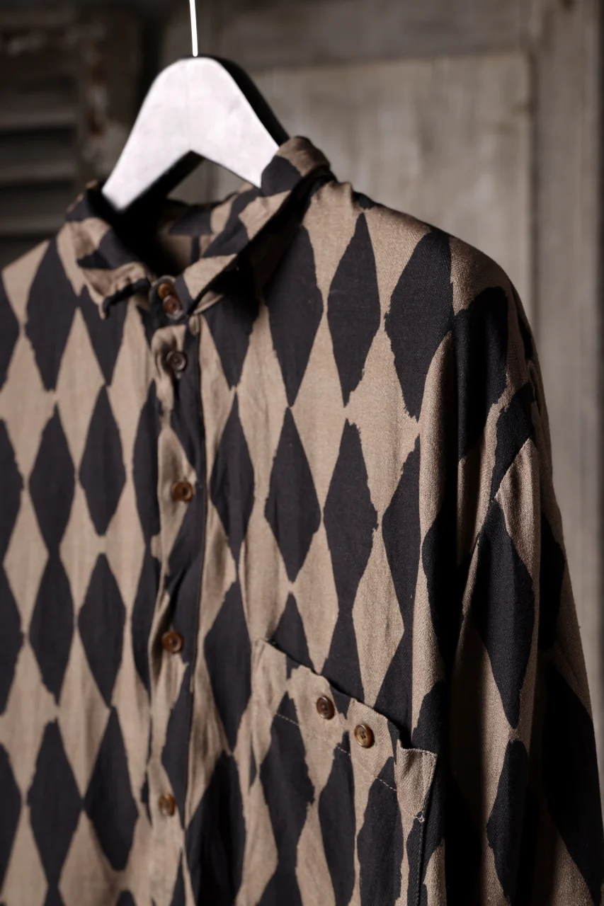 Aleksandr Manamis exclusive HARLEQUIN SHORT COLLAR REGULAR SHIRT (HARLEQUIN) - Image 21