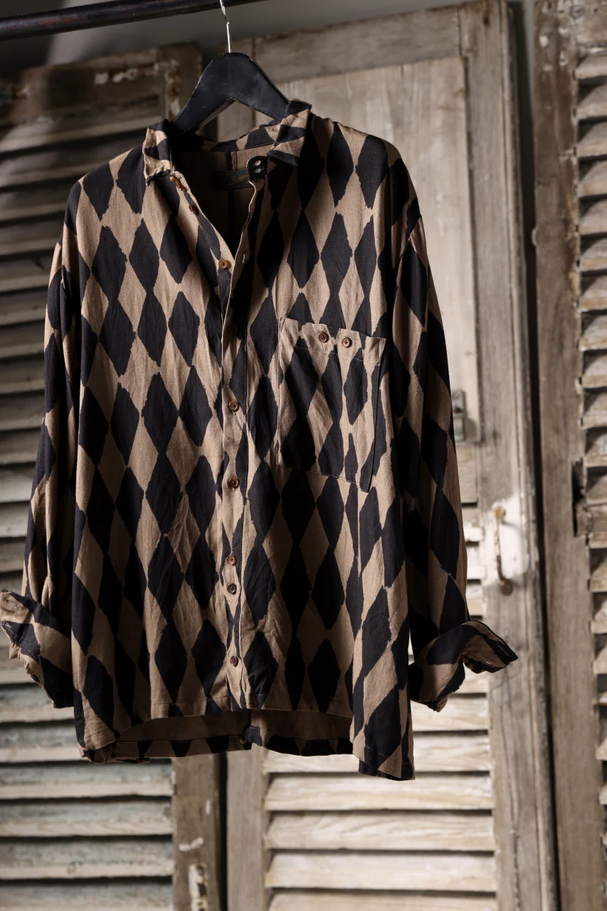 Aleksandr Manamis exclusive HARLEQUIN SHORT COLLAR REGULAR SHIRT (HARLEQUIN) - Image 28