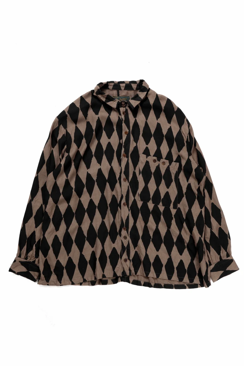 Aleksandr Manamis exclusive HARLEQUIN SHORT COLLAR REGULAR SHIRT (HARLEQUIN) - Image 3