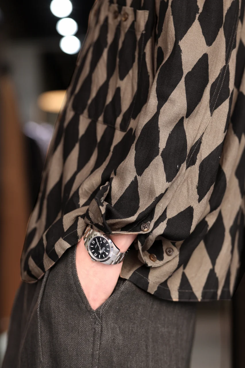 Aleksandr Manamis exclusive HARLEQUIN SHORT COLLAR REGULAR SHIRT (HARLEQUIN) - Image 34
