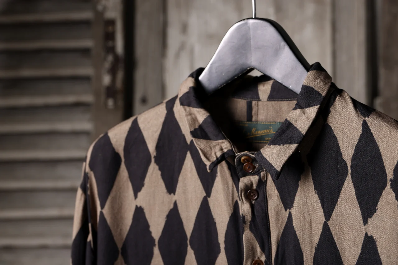 Aleksandr Manamis exclusive HARLEQUIN SHORT COLLAR REGULAR SHIRT (HARLEQUIN) - Image 35