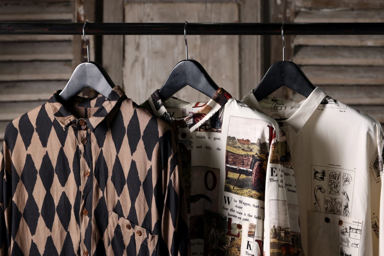 Aleksandr Manamis exclusive HARLEQUIN SHORT COLLAR REGULAR SHIRT (HARLEQUIN) - Image 36
