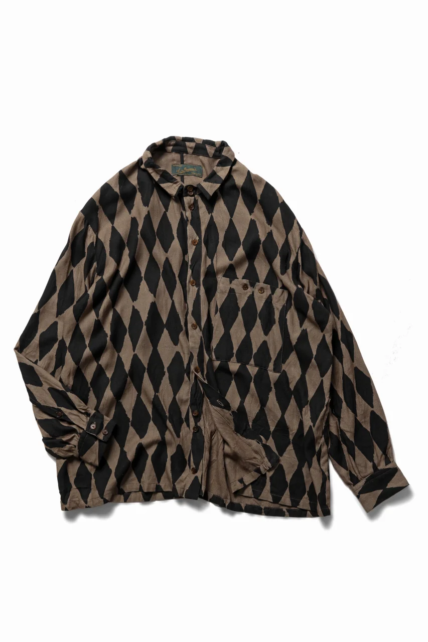 Aleksandr Manamis exclusive HARLEQUIN SHORT COLLAR REGULAR SHIRT (HARLEQUIN) - Image 4