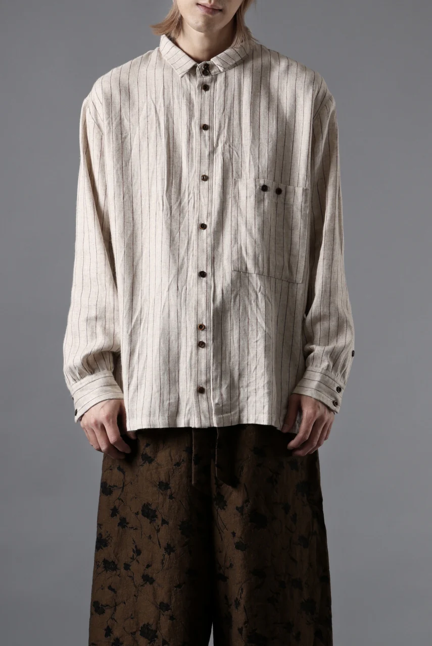 Aleksandr Manamis exclusive SHORT COLLAR REGULAR SHIRT (RED STRIPE) - Image 16