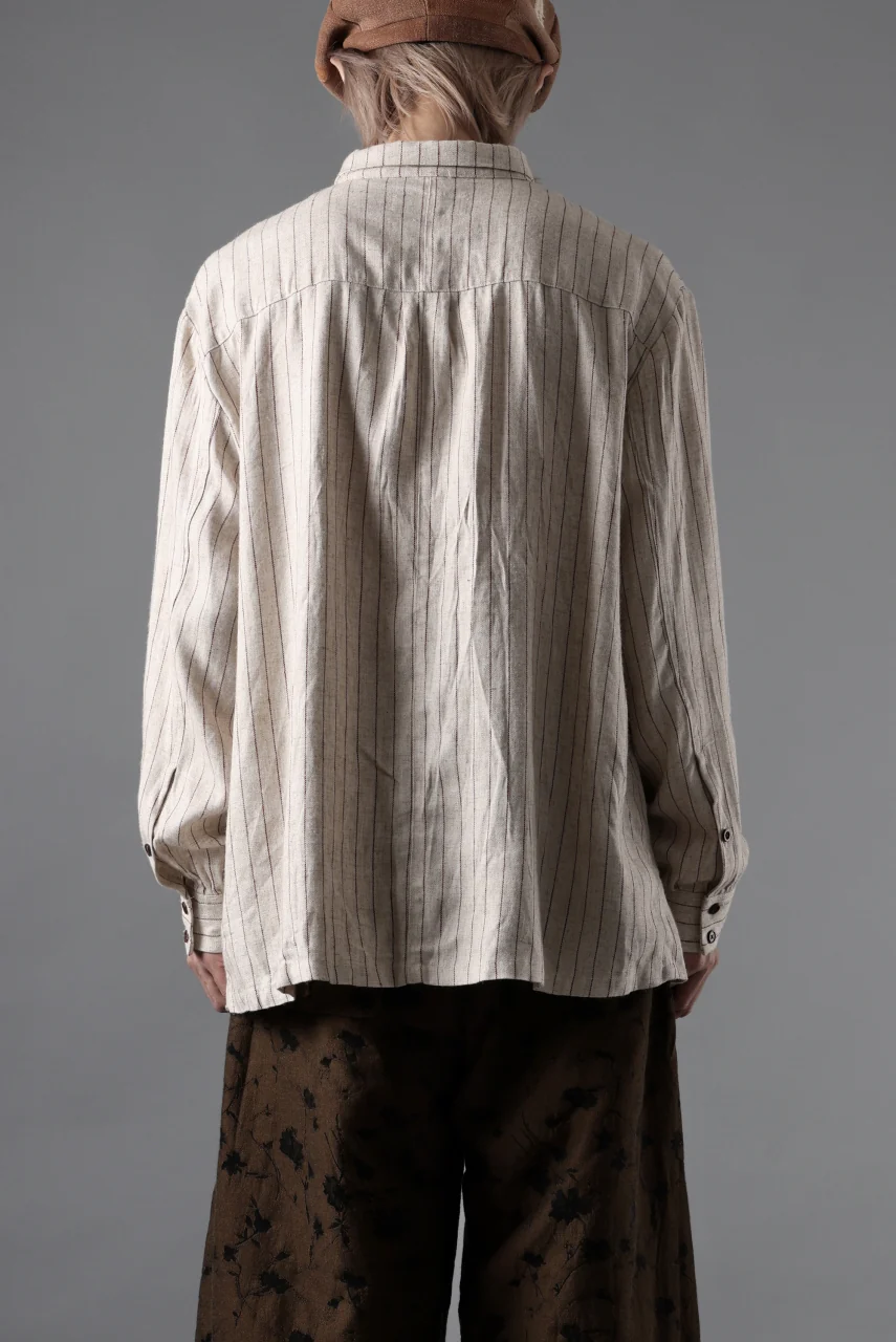 Aleksandr Manamis exclusive SHORT COLLAR REGULAR SHIRT (RED STRIPE) - Image 17