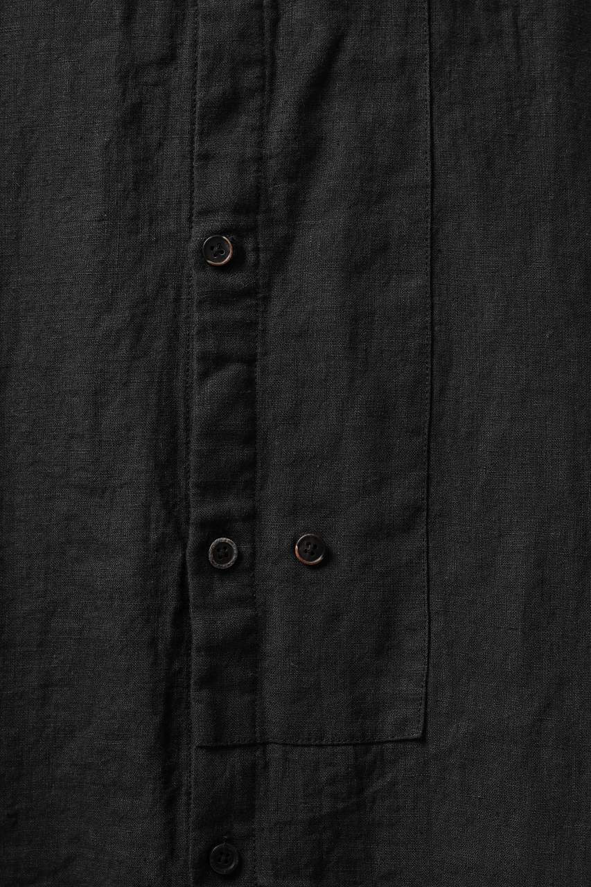 Aleksandr Manamis exclusive Wide Placket Shirt (BLACK) - Image 12
