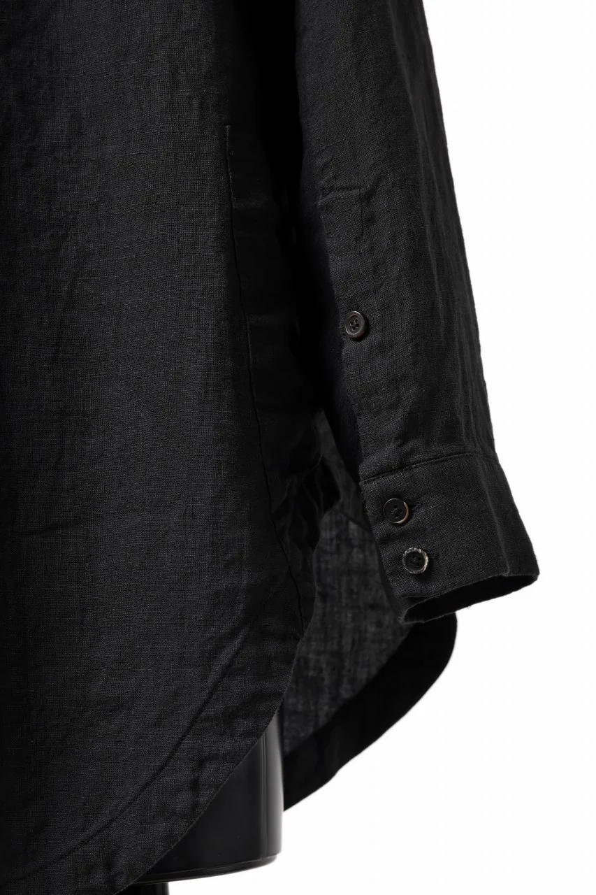 Aleksandr Manamis exclusive Wide Placket Shirt (BLACK) - Image 17