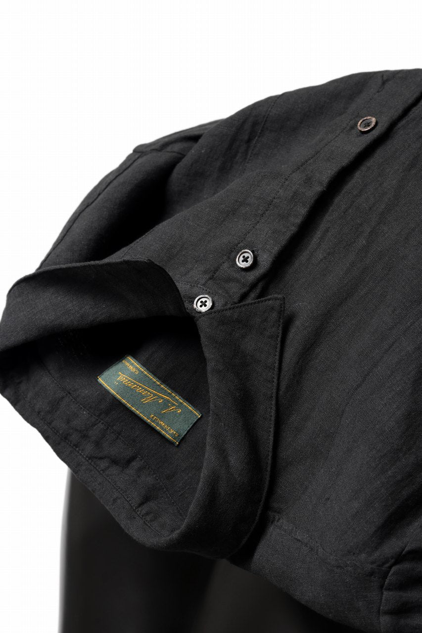 Aleksandr Manamis exclusive Wide Placket Shirt (BLACK) - Image 18