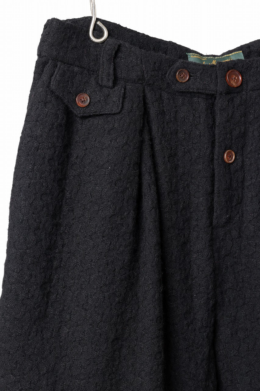 Aleksandr Manamis exclusive WOOLEN POCKET WIDE PANT (BLACK) - Image 12