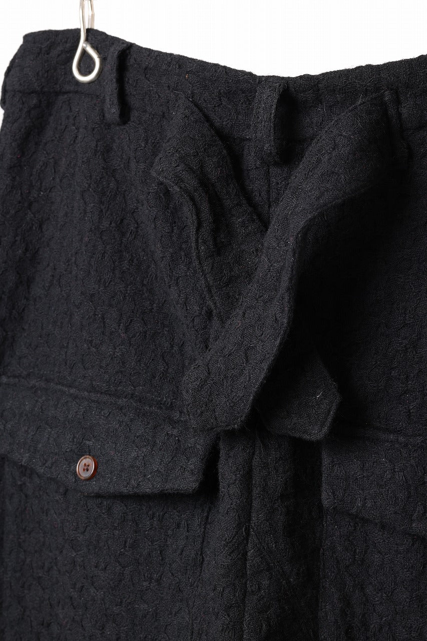 Aleksandr Manamis exclusive WOOLEN POCKET WIDE PANT (BLACK) - Image 18