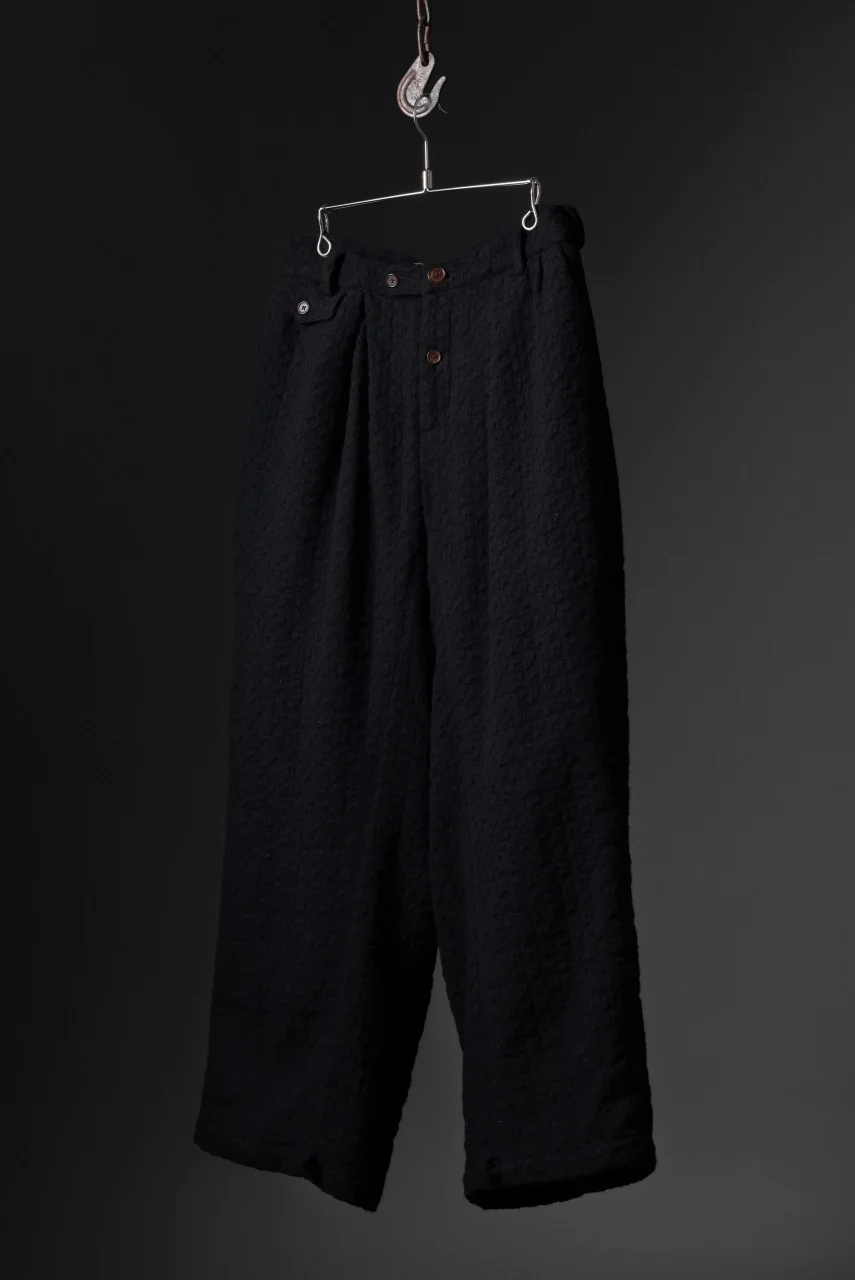 Aleksandr Manamis exclusive WOOLEN POCKET WIDE PANT (BLACK) - Image 25