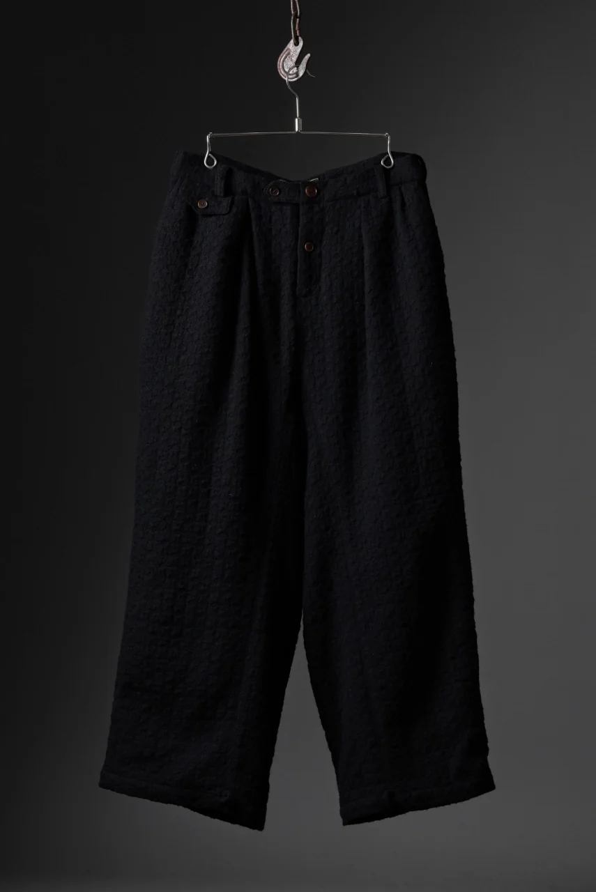 Aleksandr Manamis exclusive WOOLEN POCKET WIDE PANT (BLACK) - Image 26